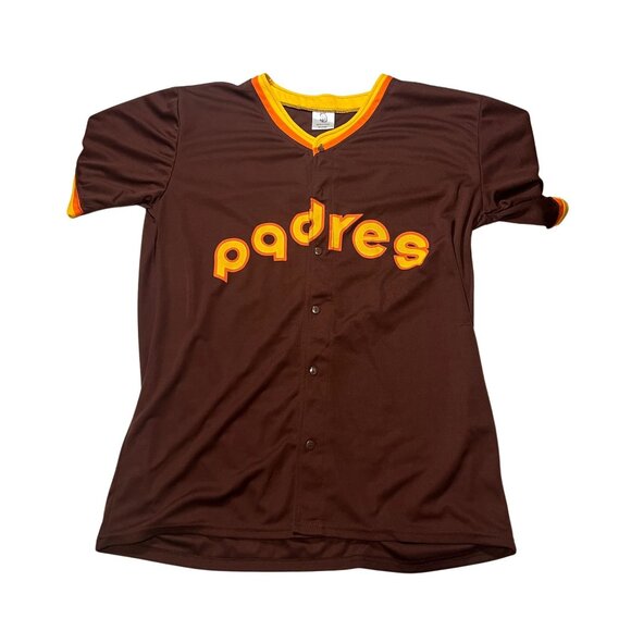 MLB San Diego Padres #31 Whitson Brown Baseball Jersey Button-Up XL - Picture 2 of 5